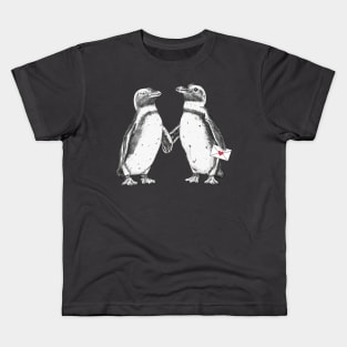 Penguin Couple Kids T-Shirt